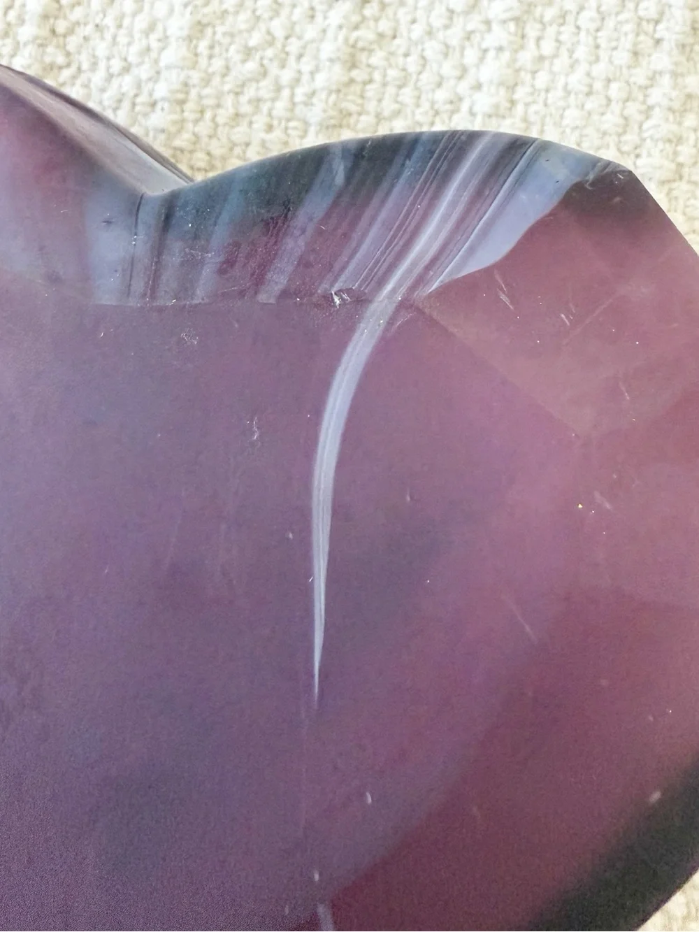 Kendra Scott Bud Vase Handblown Glass in Deep Purple Plum